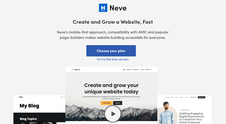 Neve WordPress theme