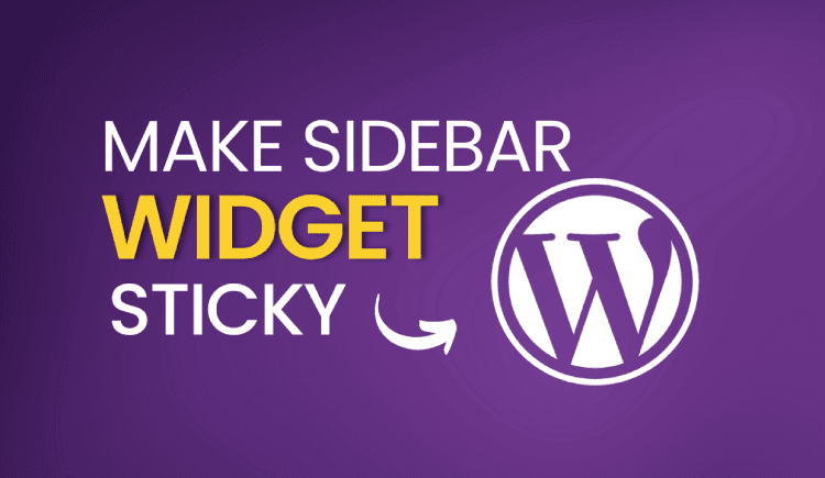 Make sidebar widget sticky: Thumbnail picture