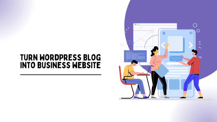 Turn WordPress blog into business website