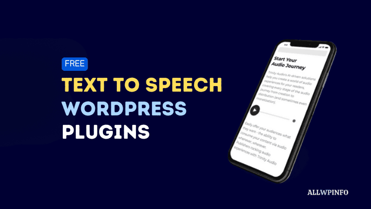 Free text to speech WordPress plugins