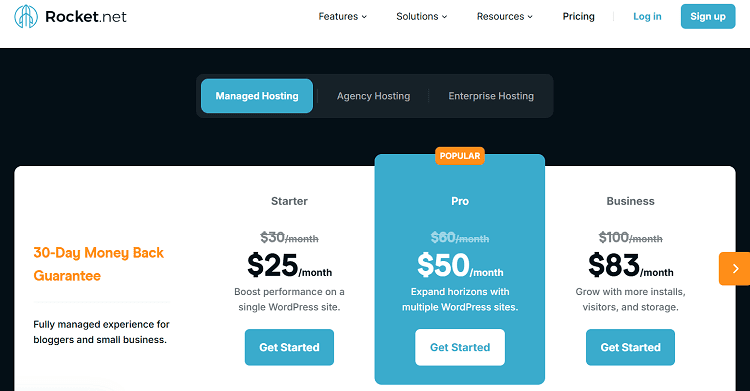 Rocket.net pricing