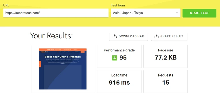 Hostinger Advanced settings website speed in Asia