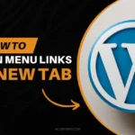 How to open menu links in a new tab in WordPress