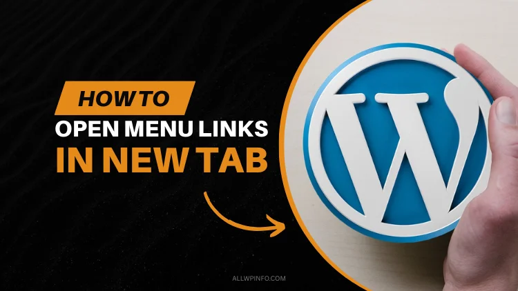 How to open menu links in a new tab in WordPress